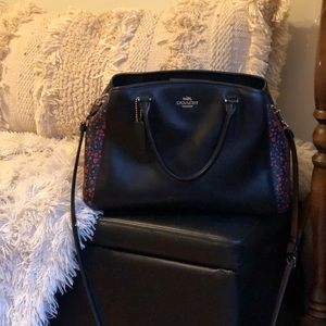Black&Floral Coach Bag